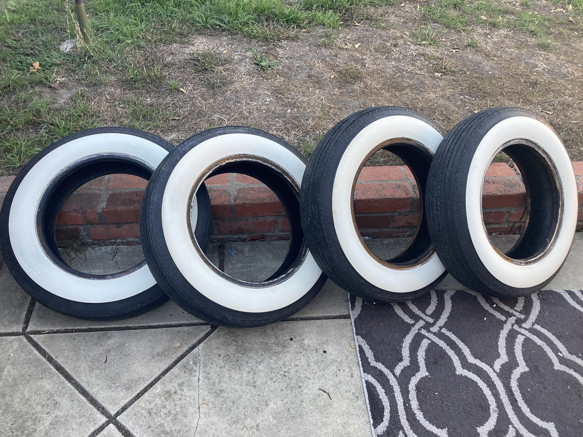 Tires - 5.60 15 Inch Wide Whitewalls (2.75” WW)