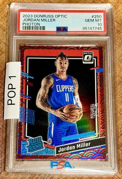 2023 Optic Photon Jordan Miller PSA 10 POP 1 (See Description)