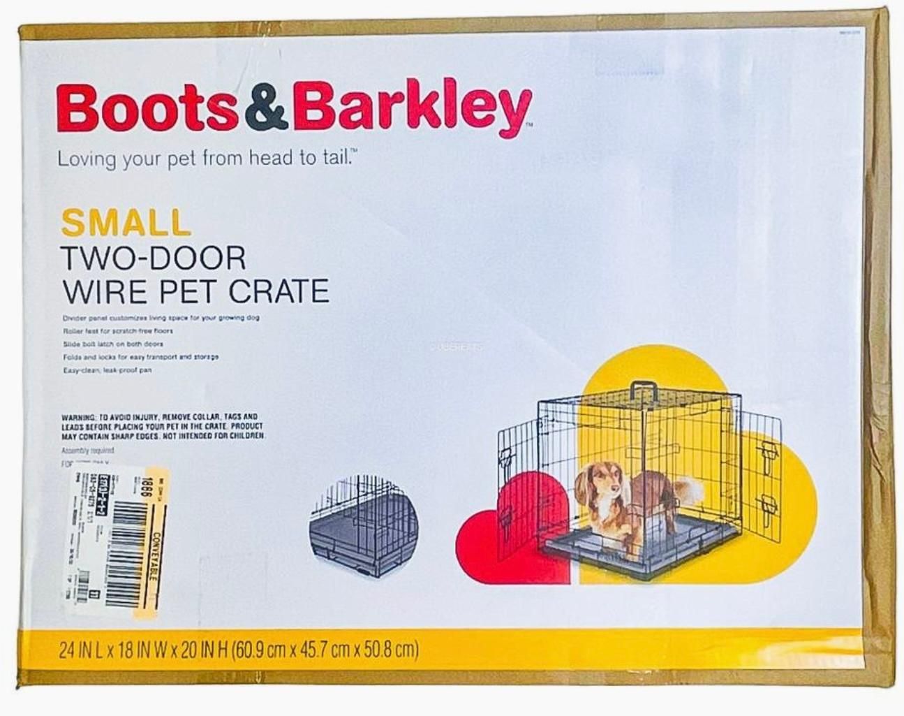Brand New Small Wire Collapsible Dog Crate