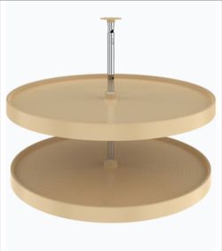 Rev-A-Shelf 32 Inch Diameter Lazy Daisy Full Circle 2-Shelf Lazy Susan Set, Almond