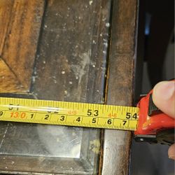 Wood/glass top table with 4 hightop chairs