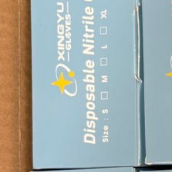 4 Box  (400 Pcs) Disposable Nitrile Gloves Size XL  New, 