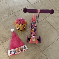Paw Patrol Scooter & Helmet 
