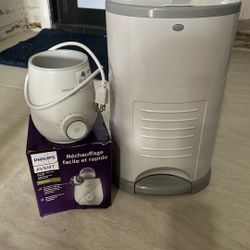 Calentador De Biberón + Cesto De Pañales 