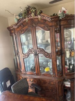 China cabinet and table