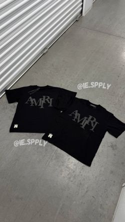 Amiri Staggered Logo Tee