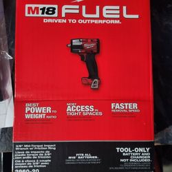 Brand new Milwaukee M18 Fuel 3/8 Impact 600lb Torque 2960-20 Tool Only