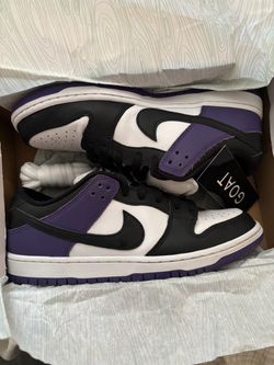 Nike sb dunk court purple low size 9