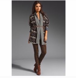 Long wool cardigan