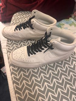 Nike High-Top White Leather Sneakers