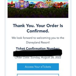Disneyland ticket