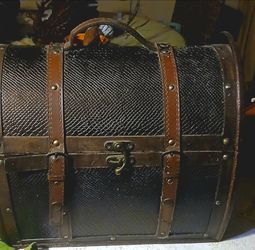 vintage antique briefcase/ cardy bag