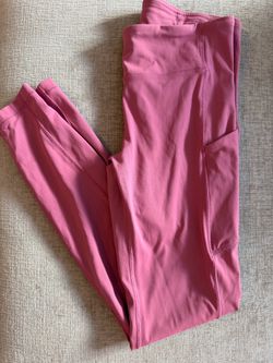 Pink High-Waist lulu Leggings with Side Pockets