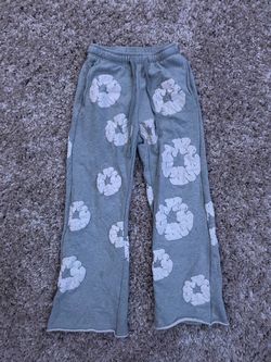 Denim Tears Cotton Wreath Sweatpants Gray