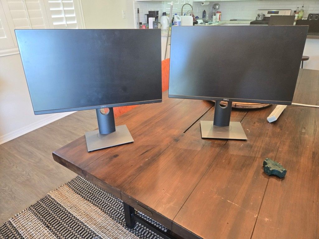 2 Dell Monitors.