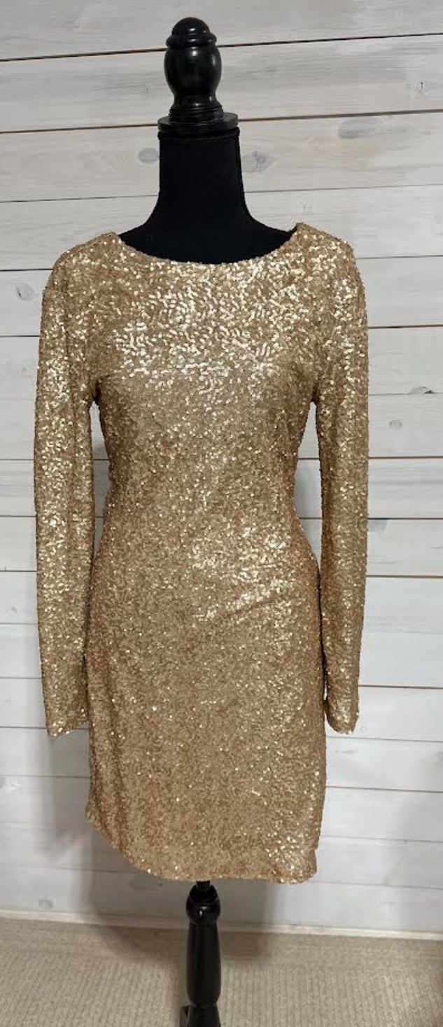 Women’s Gold Sequin Dress