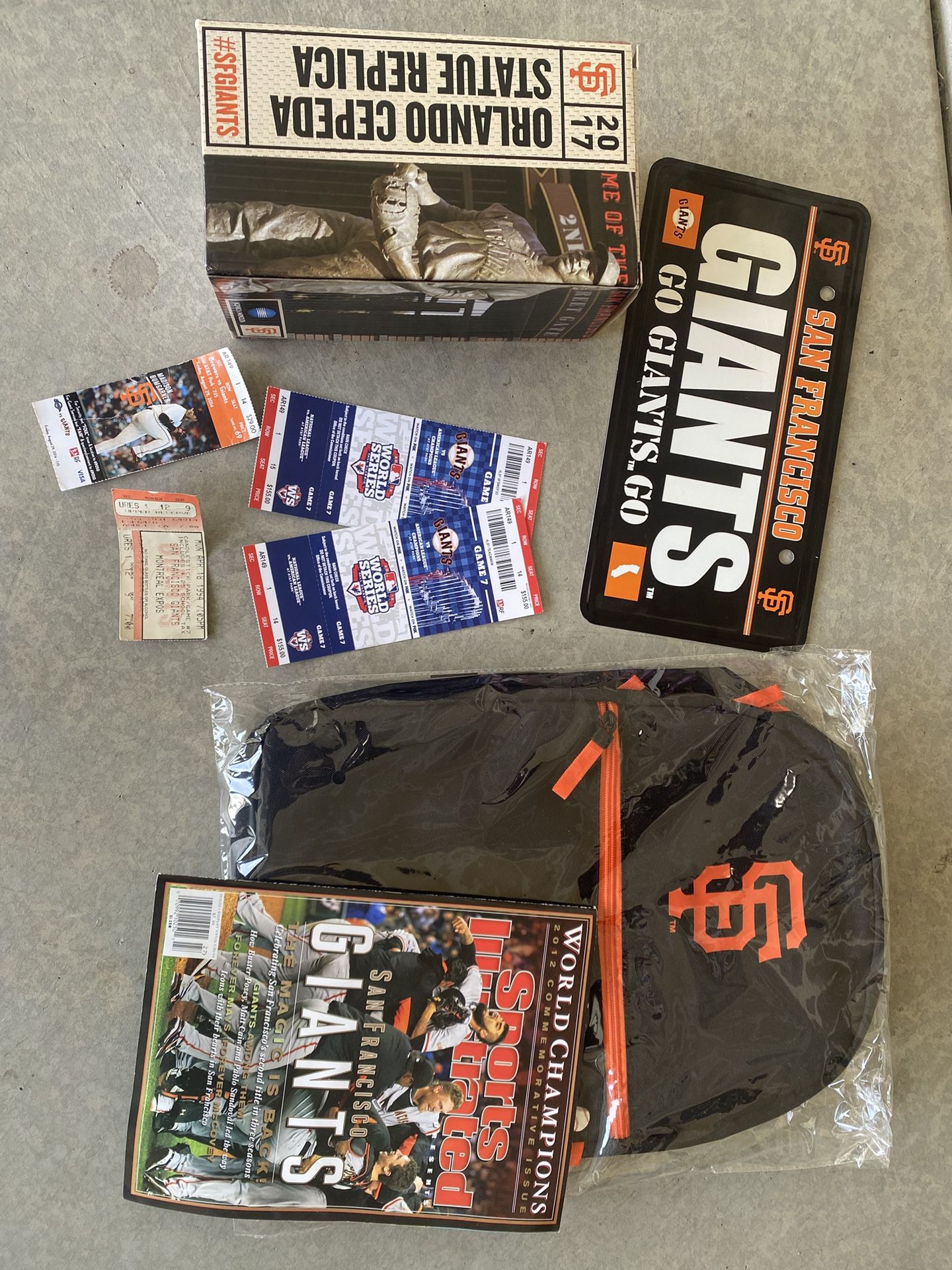 San Francisco Giants Game 7 World Series tix/memorabilia