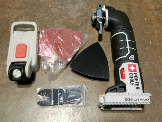 Porter Cable Multi Tool, 20 Volt And Led Light