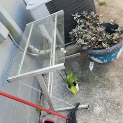 Two Glass Desk