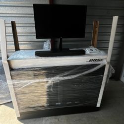 Bose Display Cabinet with Monitor & Speaker -glass front and secure lock