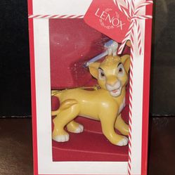 Lenox Disney Showcase Simba & Zazu 4.5" Lion King Christmas Ornament 