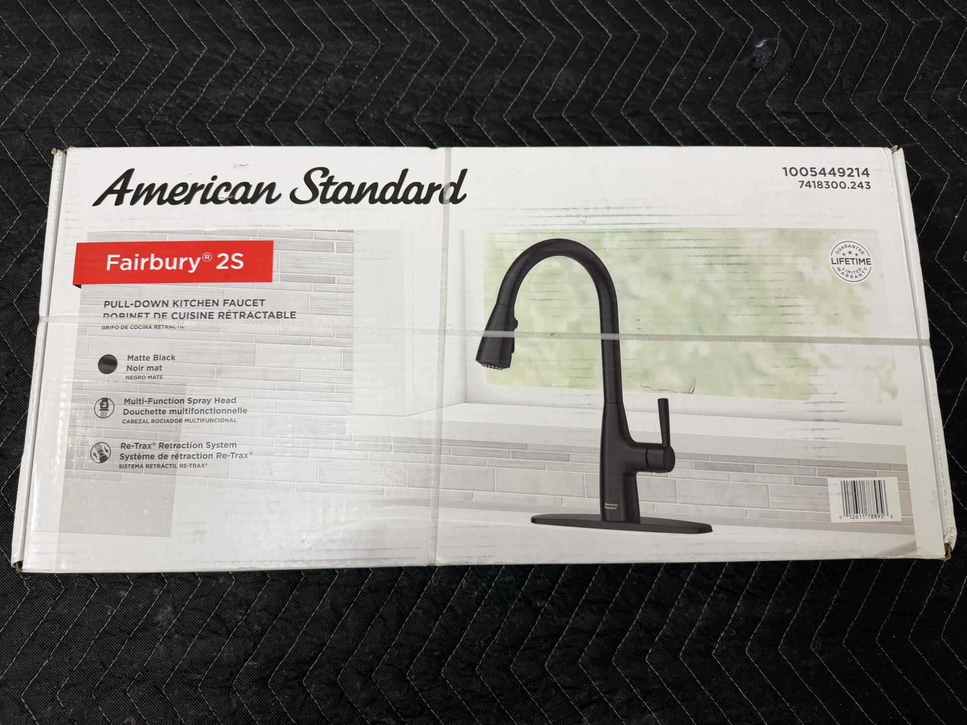 American Standard Fairbury 2S Matte Black Kitchen Faucet