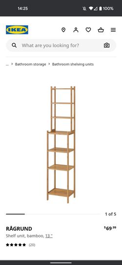 RÅGRUND Bamboo Shelf Unit - Popular & Practical - IKEA