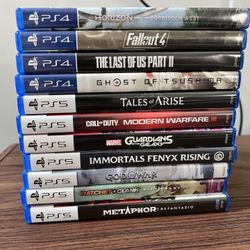 PS5 Game lot (PS4 discs have free PS5 upgrade) 