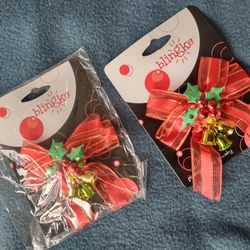 2 Blingks Festival Holiday Pins Or Hair Scrunchie