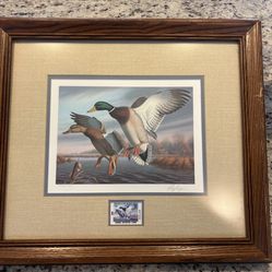  Ronald J Lougue- 1988 Virginia Waterfowl Stamp Print