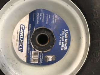 1x Carlisle 13x5-6 tire flat free with rim 3 inches centered $48.