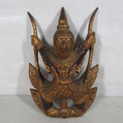 Balinese Garuda Vintage Hand Crafted Wooden Mythology Mask
