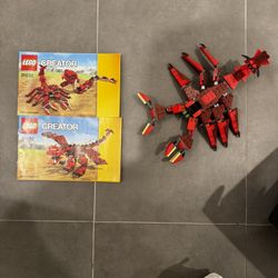LEGO Creator 31032 Red Creatures – Complete with Instructions (No Box)