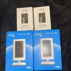 Ring Camera And Batteries 