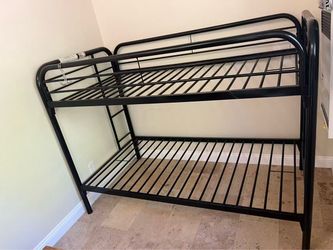 Brand New thick Metal Bunk Bed Frame with 2 Twin Mattresses (37" Width)