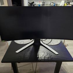 Alienware 120Hz UltraWide Gaming 34 Inch Curved Monitor with WQHD (3440 x 1440) Anti-Glare Display, 2ms Response Time, Nvidia G-Sync, Lunar Light - AW