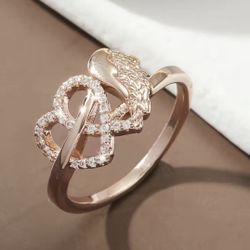 Wing Heart Ring 