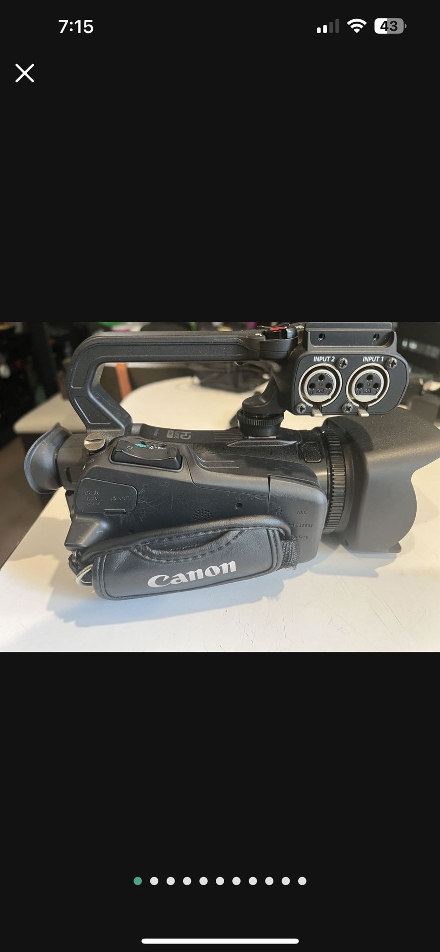 Canon XA30 Professional HD Camcorder with 20x Optical Zoom