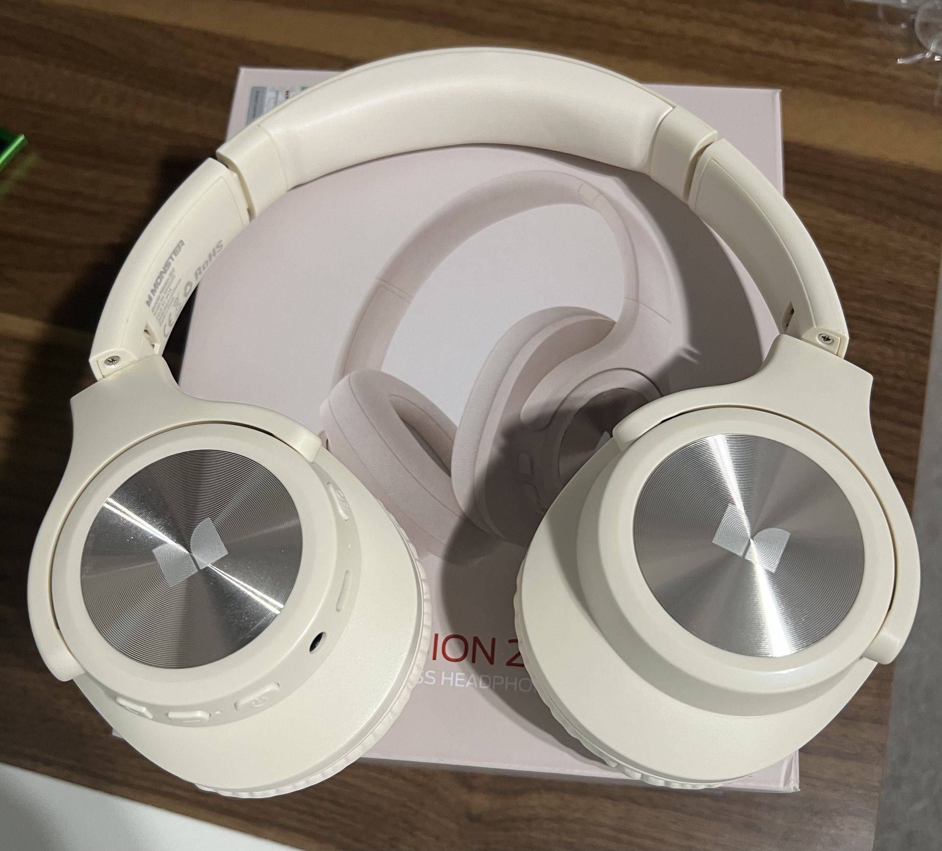 Monster Mission 200 Bluetooth Headphones, Wireless Headphones with 3 EQ Modes, Low Latency HiFi Stereo Foldable Lightweight Headset, 60H Playtime,Deep