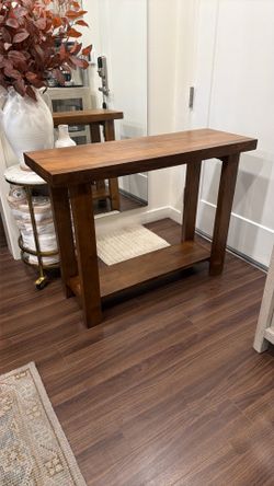 Pottery Barn Reed Console Table - 40”w x 14” d x 30”h
