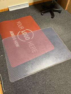 Large chair mat for office rolling chairs on carpet