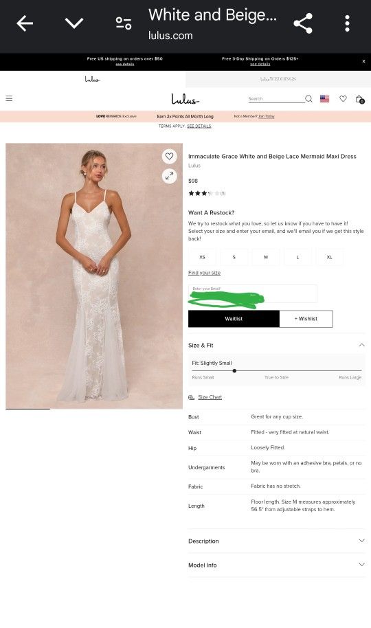 Lulu's Wedding Dress