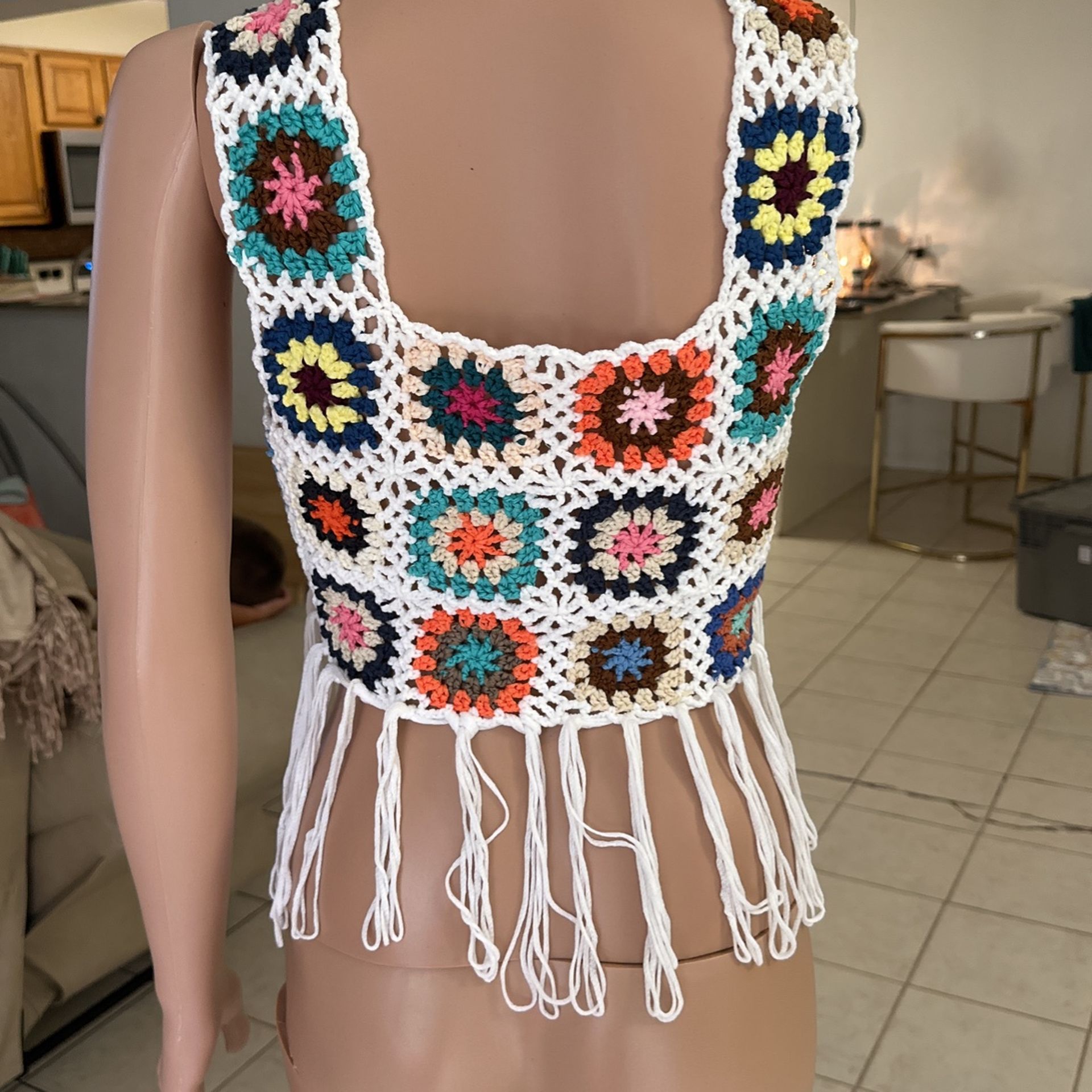 Super Cute Boho Crochet Top