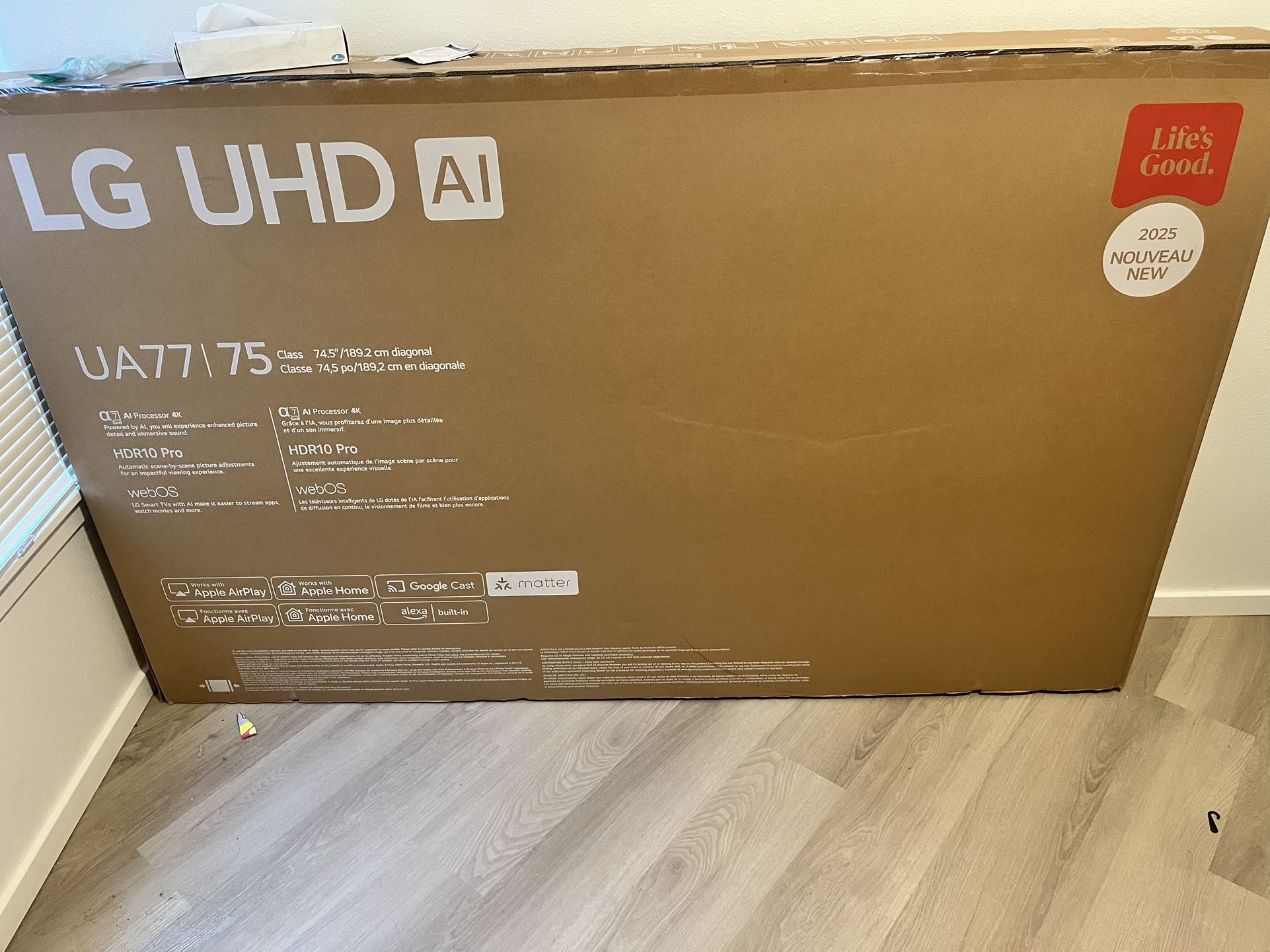 LG SmartThings 75inch Tv ( In The Box ) 