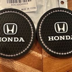 Honda NWT 2Pack Bling Car Cup Holder Coaster
