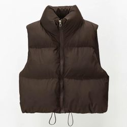 Brown Puffer Vest