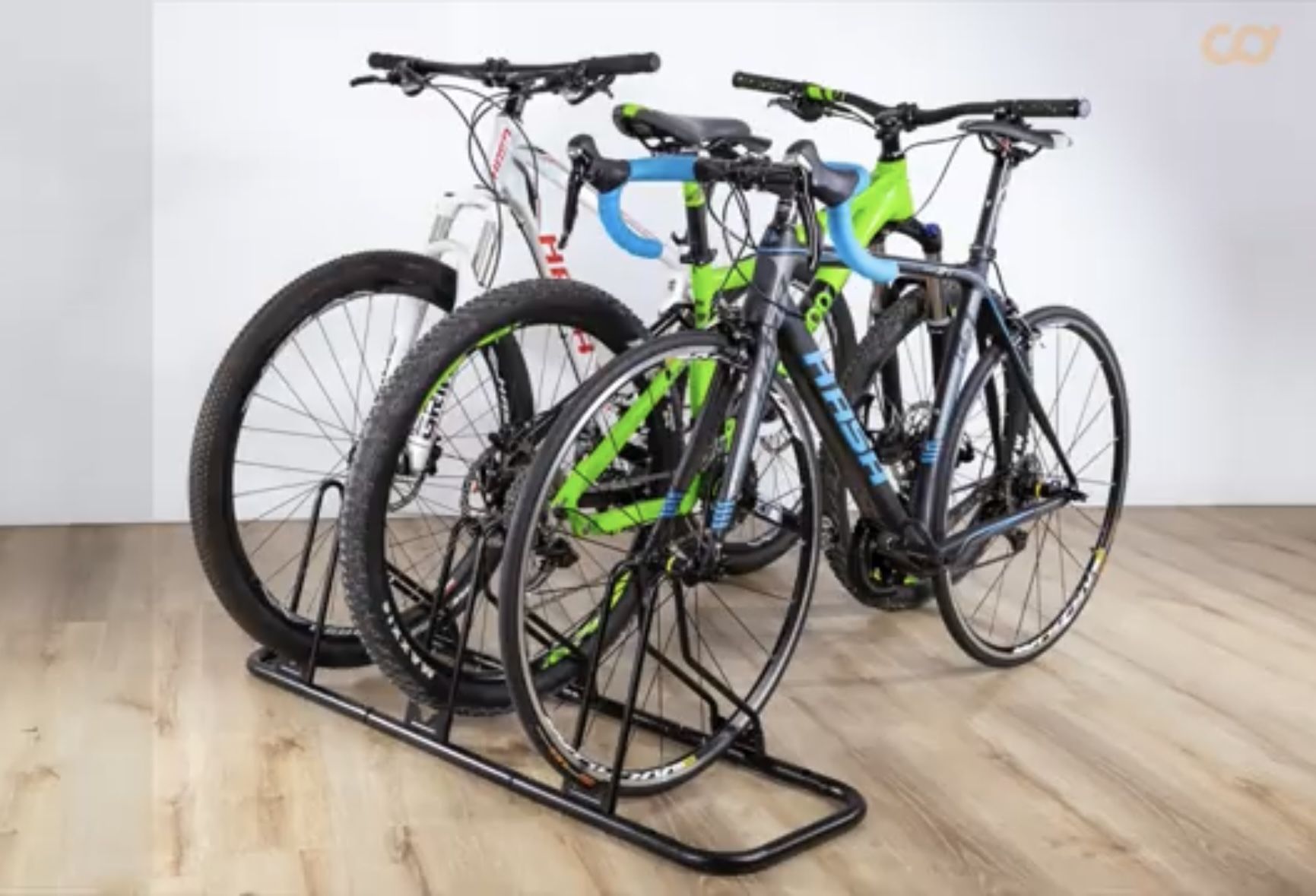 New 3 Bike Floor Rack