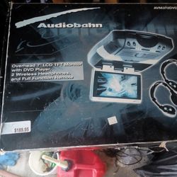 Audiobahn Over Head 7-in LCD TFT Monitor With DVD Player