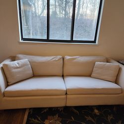 Neutral couch 2 piece sectional