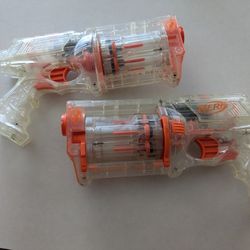 Two Nerf Dart Guns